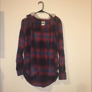 American Eagle “vintage Boyfriend” hooded shirt